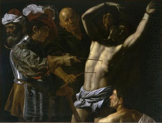 CECCO DEL CARAVAGGIO Martyrdom of Saint Sebastian. china oil painting image